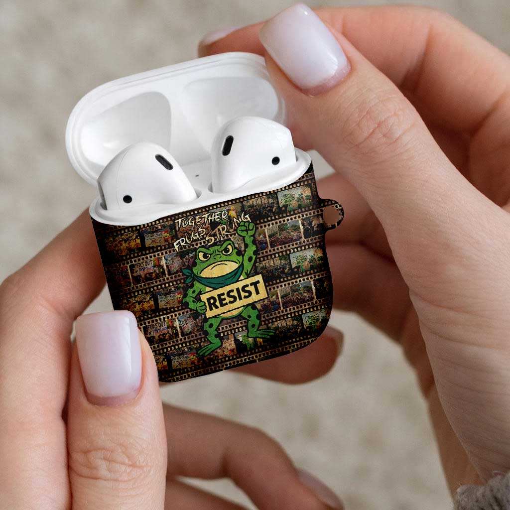 Resist Frog AirPods Case Protest Free Portland LT05