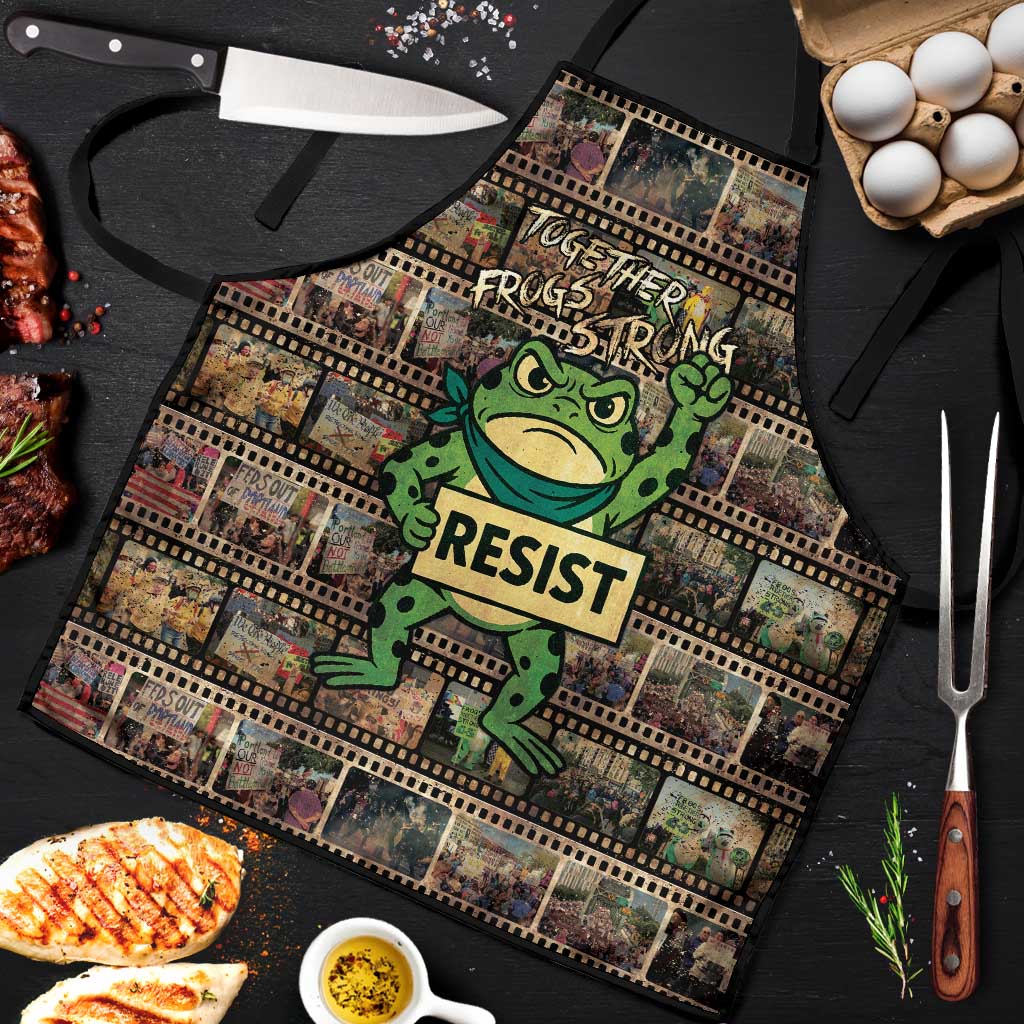 Resist Frog Apron Protest Free Portland LT05