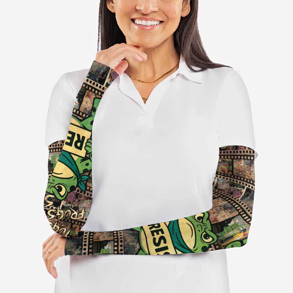 Resist Frog Arm Sleeves Protest Free Portland LT05