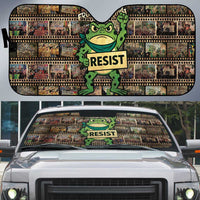 Resist Frog Auto Sun Shade Protest Free Portland LT05