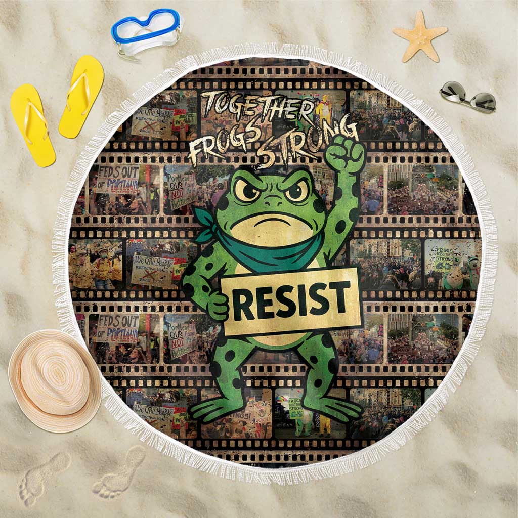 Resist Frog Beach Blanket Protest Free Portland LT05