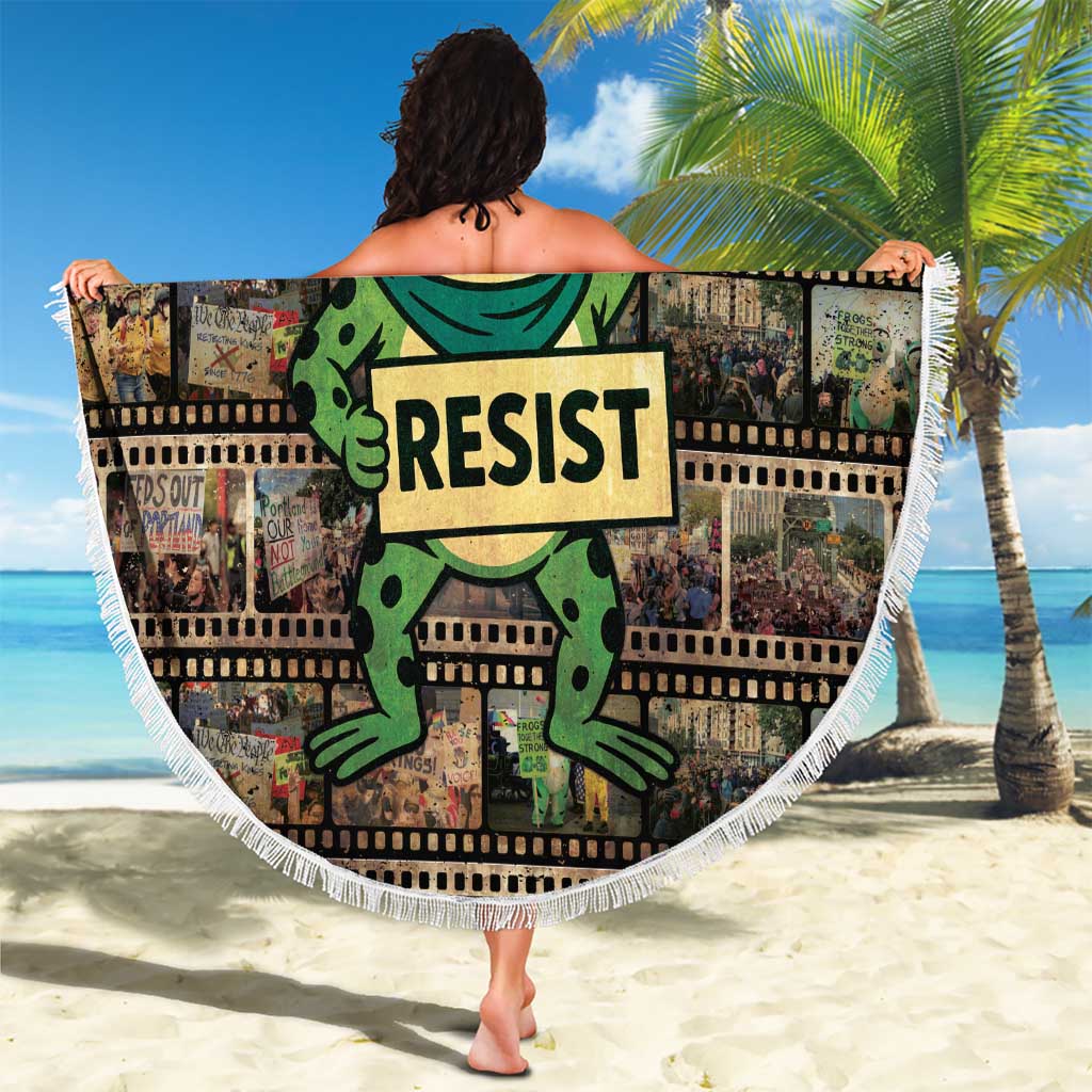 Resist Frog Beach Blanket Protest Free Portland LT05