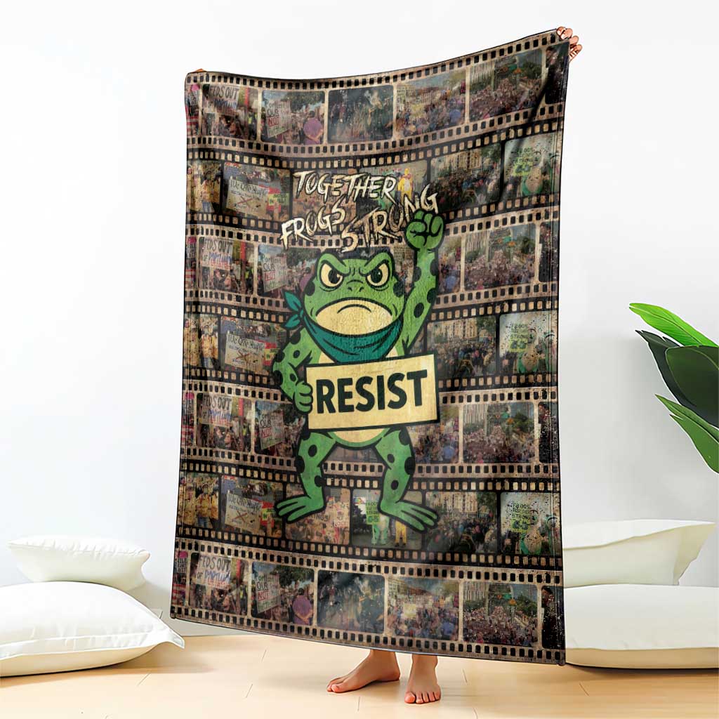 Resist Frog Blanket Protest Free Portland LT05