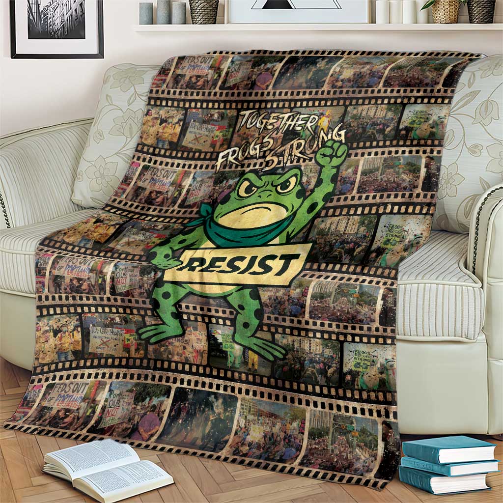 Resist Frog Blanket Protest Free Portland LT05