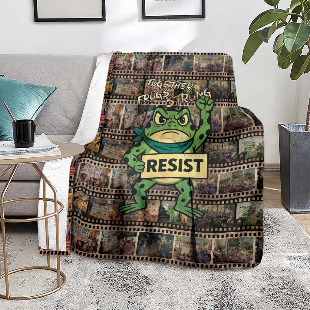 Resist Frog Blanket Protest Free Portland LT05