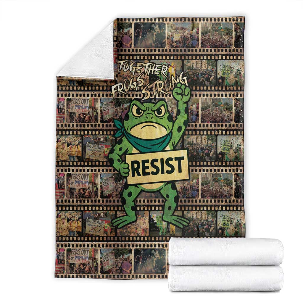 Resist Frog Blanket Protest Free Portland LT05