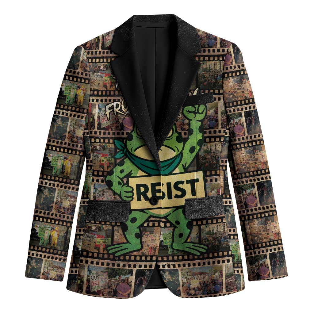 Resist Frog Blazer Protest Free Portland LT05