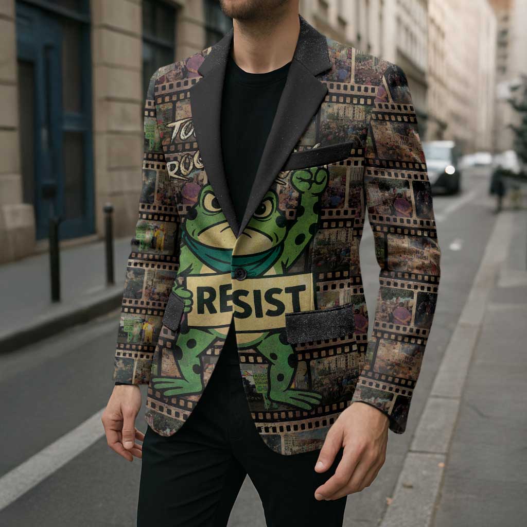 Resist Frog Blazer Protest Free Portland LT05