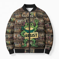 Resist Frog Bomber Puffer Jacket Protest Free Portland LT05