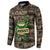 Resist Frog Button Sweatshirt Protest Free Portland LT05