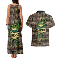 Resist Frog Couples Matching Tank Maxi Dress and Hawaiian Shirt Protest Free Portland LT05