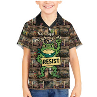 Resist Frog Family Matching Mermaid Dress and Hawaiian Shirt Protest Free Portland LT05