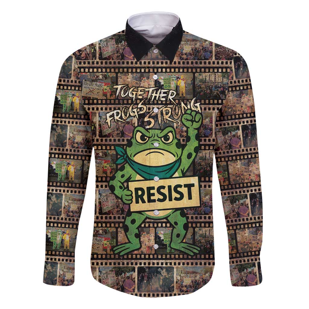 Resist Frog Family Matching Off Shoulder Short Dress and Hawaiian Shirt Protest Free Portland LT05