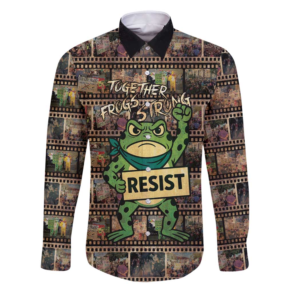 Resist Frog Family Matching Puletasi and Hawaiian Shirt Protest Free Portland LT05