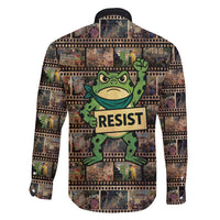 Resist Frog Family Matching Puletasi and Hawaiian Shirt Protest Free Portland LT05