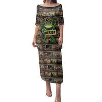 Resist Frog Family Matching Puletasi and Hawaiian Shirt Protest Free Portland LT05