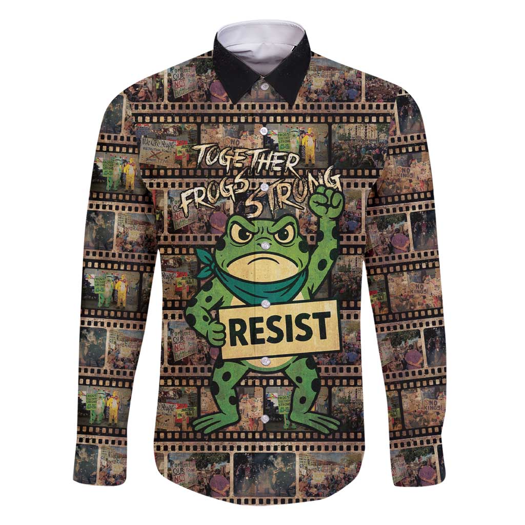 Resist Frog Family Matching Short Sleeve Bodycon Dress and Hawaiian Shirt Protest Free Portland LT05