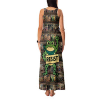 Resist Frog Family Matching Tank Maxi Dress and Hawaiian Shirt Protest Free Portland LT05