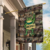 Resist Frog Garden Flag Protest Free Portland LT05