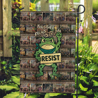 Resist Frog Garden Flag Protest Free Portland LT05