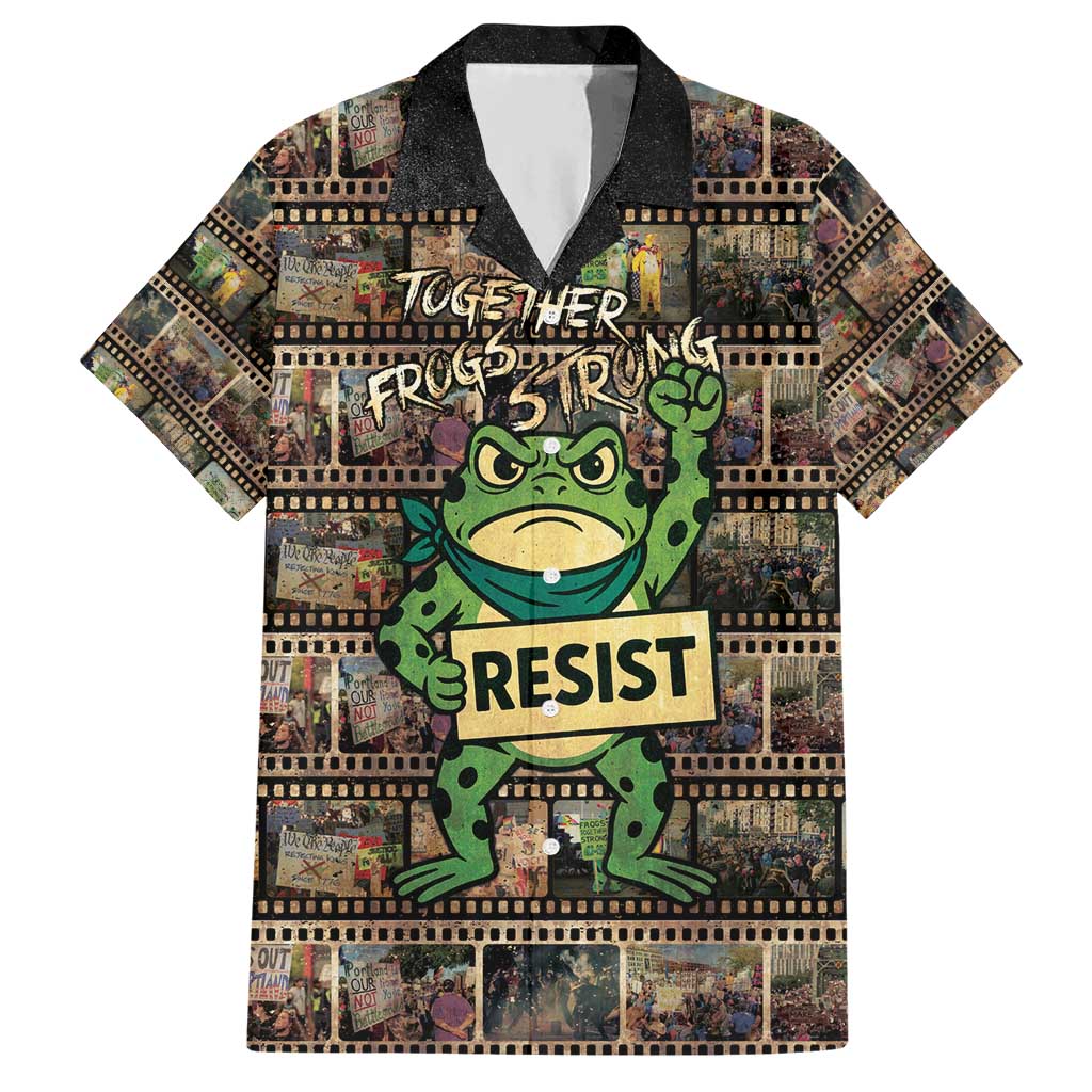 Resist Frog Hawaiian Shirt Protest Free Portland LT05