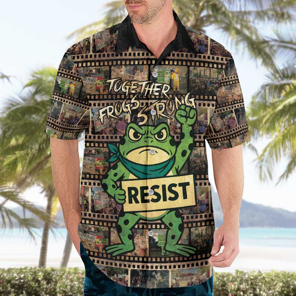 Resist Frog Hawaiian Shirt Protest Free Portland LT05