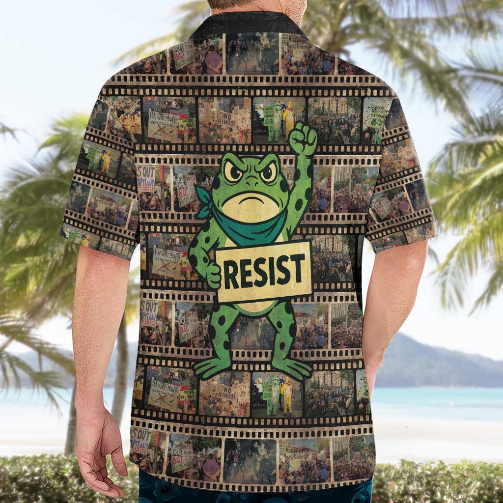 Resist Frog Hawaiian Shirt Protest Free Portland LT05