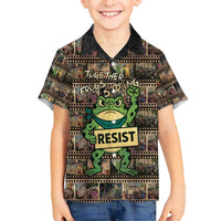Resist Frog Hawaiian Shirt Protest Free Portland LT05