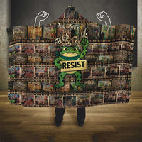 Resist Frog Hooded Blanket Protest Free Portland LT05