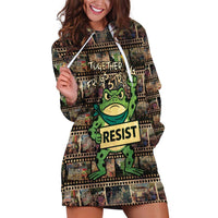 Resist Frog Hoodie Dress Protest Free Portland LT05