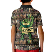 Resist Frog Kid Polo Shirt Protest Free Portland LT05