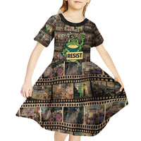 Resist Frog Kid Short Sleeve Dress Protest Free Portland LT05