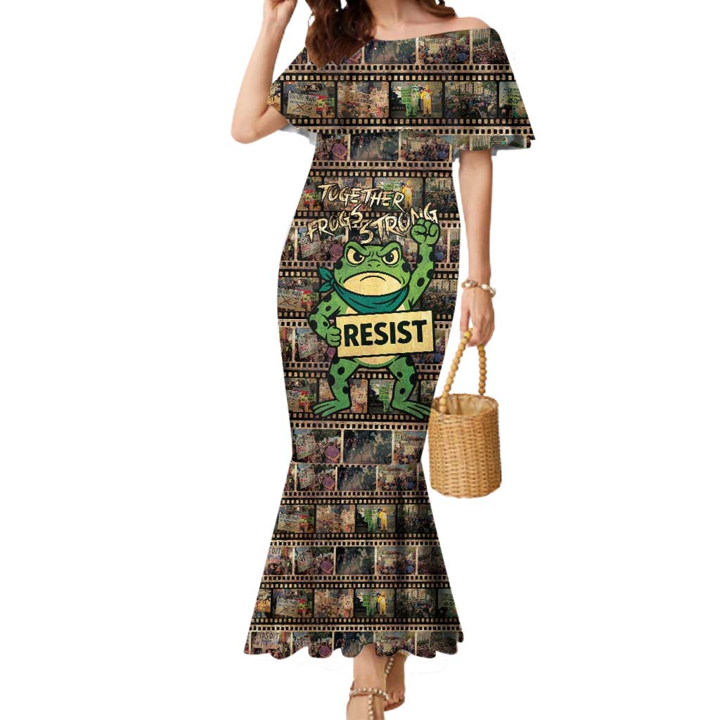 Resist Frog Mermaid Dress Protest Free Portland LT05