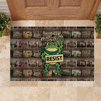 Resist Frog Rubber Doormat Protest Free Portland LT05