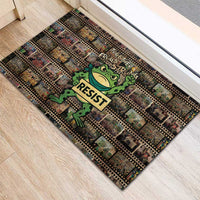 Resist Frog Rubber Doormat Protest Free Portland LT05