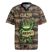 Resist Frog Rugby Jersey Protest Free Portland LT05