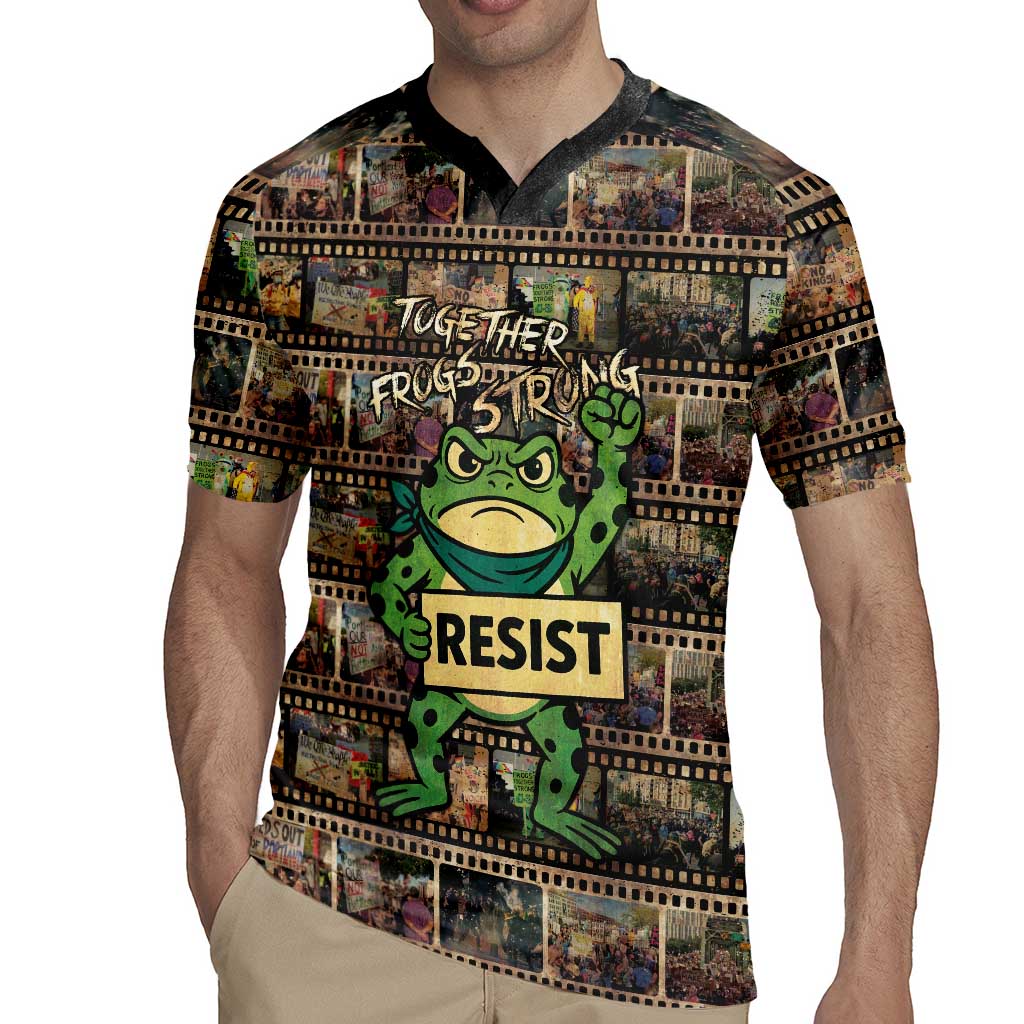 Resist Frog Rugby Jersey Protest Free Portland LT05