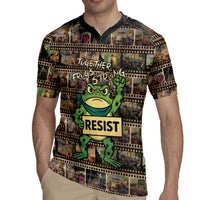 Resist Frog Rugby Jersey Protest Free Portland LT05