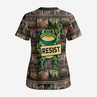 Resist Frog Scrub Top Protest Free Portland - Wonder Print Shop