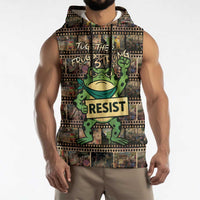 Resist Frog Sleeveless Hoodie Protest Free Portland LT05