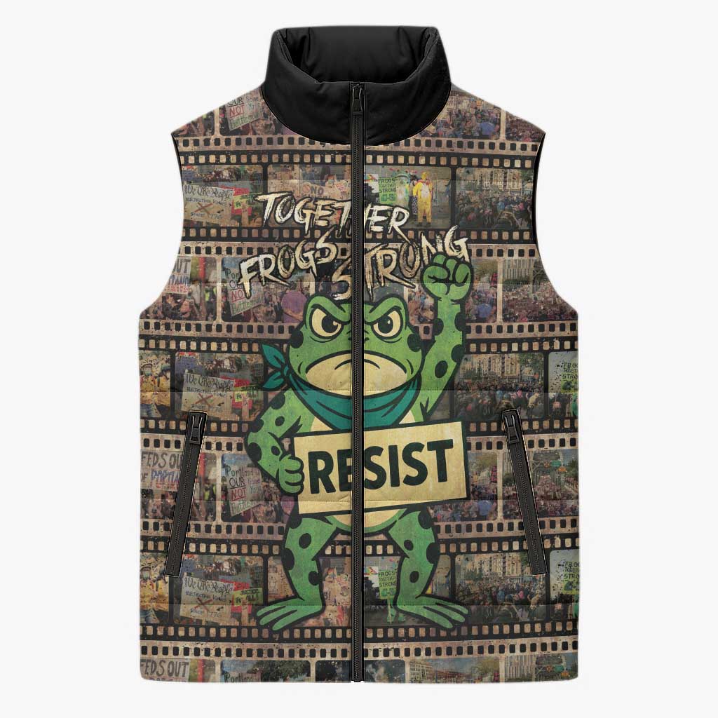 Resist Frog Sleeveless Puffer Jacket Protest Free Portland LT05