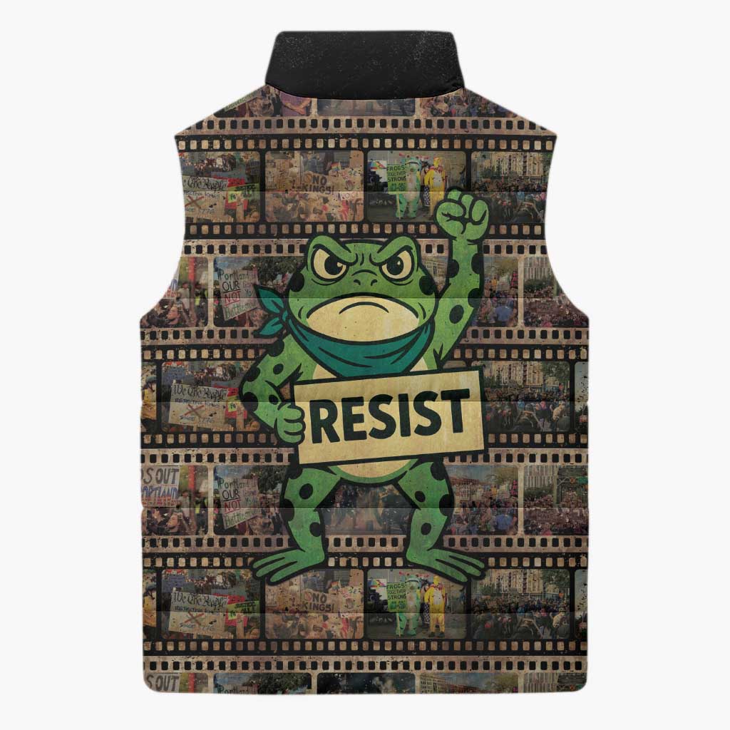 Resist Frog Sleeveless Puffer Jacket Protest Free Portland LT05