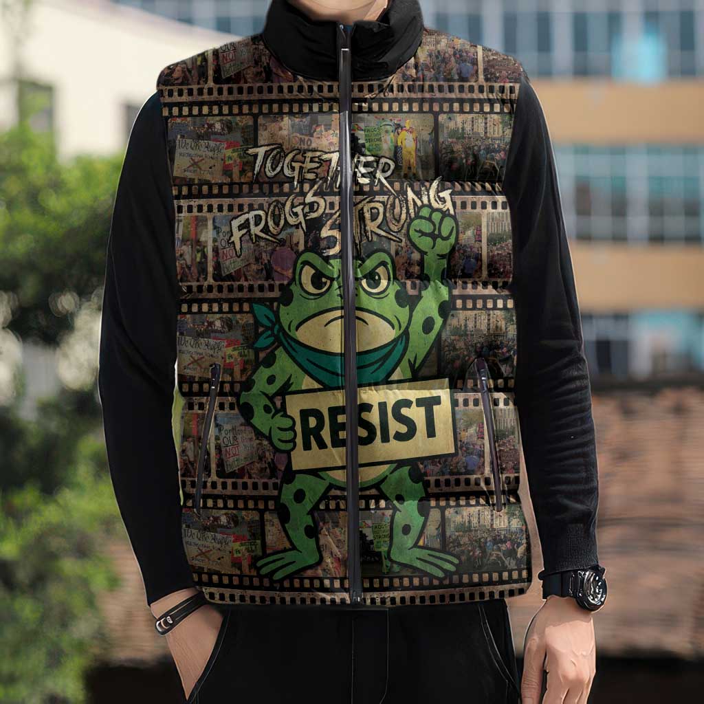 Resist Frog Sleeveless Puffer Jacket Protest Free Portland LT05