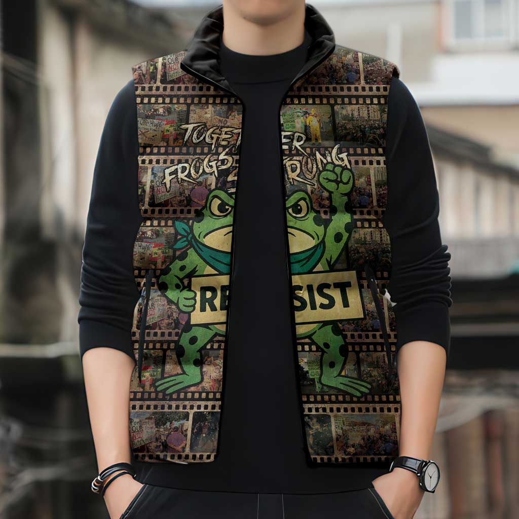 Resist Frog Sleeveless Puffer Jacket Protest Free Portland LT05