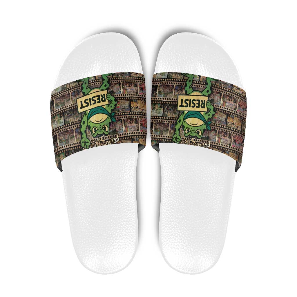 Resist Frog Slide Sandals Protest Free Portland LT05