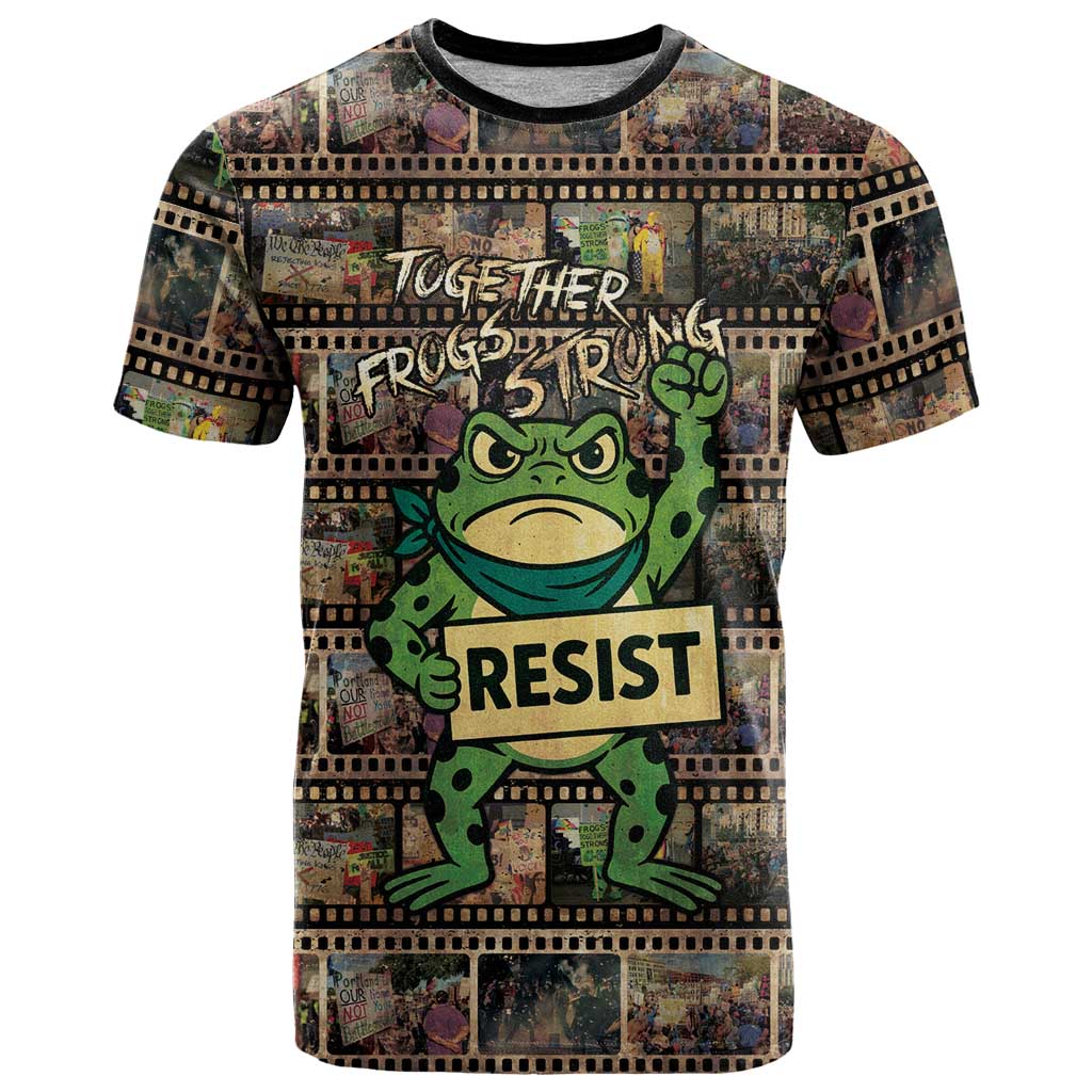 Resist Frog T Shirt Protest Free Portland LT05