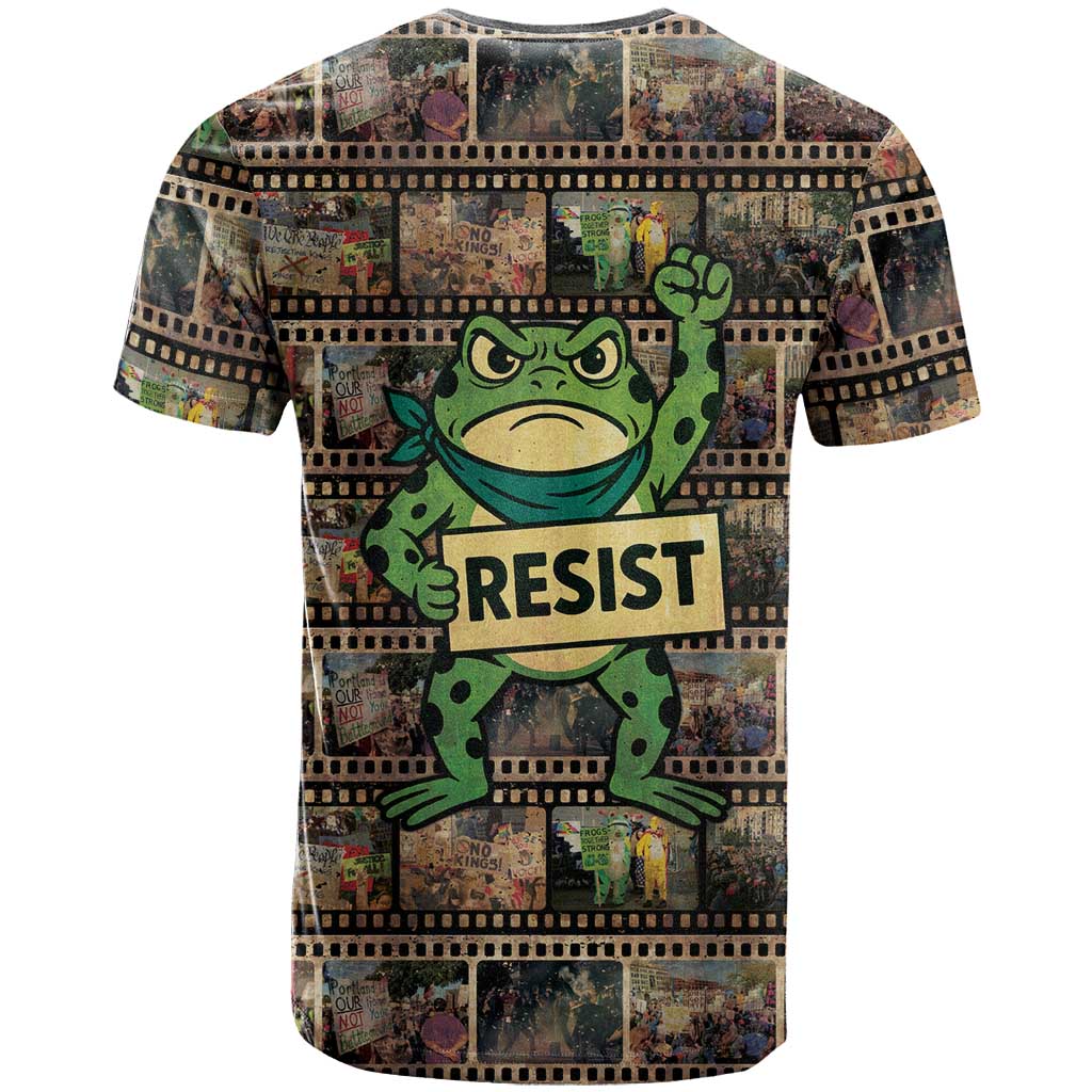 Resist Frog T Shirt Protest Free Portland LT05