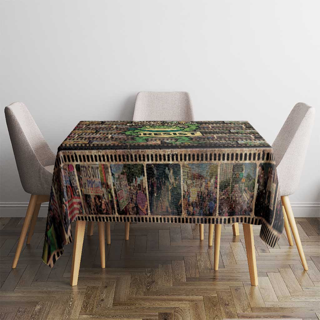 Resist Frog Tablecloth Protest Free Portland LT05