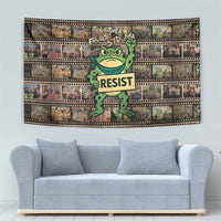 Resist Frog Tapestry Protest Free Portland LT05