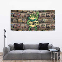 Resist Frog Tapestry Protest Free Portland LT05